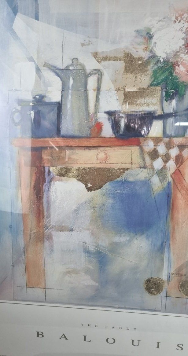 Poster & Bilder: Balouis Bild Gerahmtes Poster The Table – Gebraucht aus Flums von Flumsantik 1