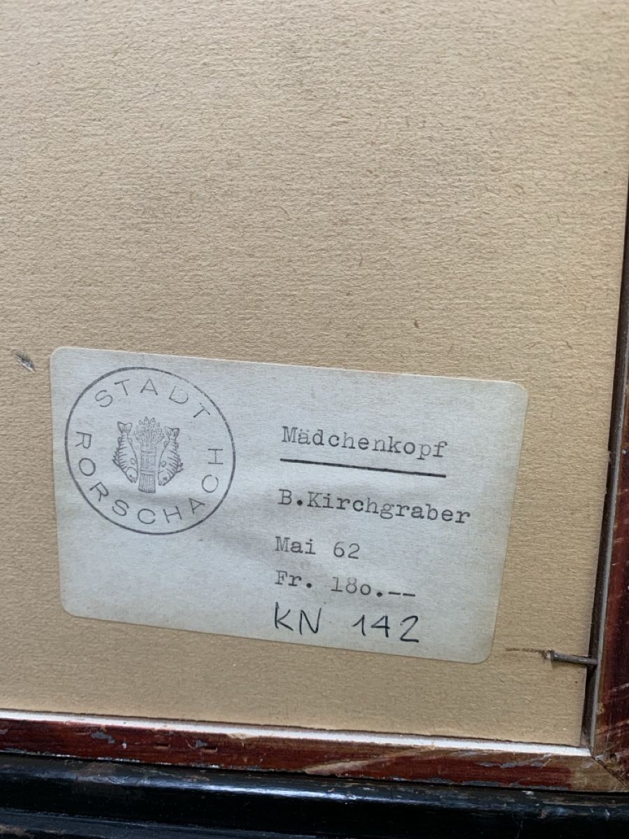Dipinti: KIRCHGRABER BRUNO 1900-1983 St. Gallen – Usato da Wolfhalden venduto da SecondAntique 5