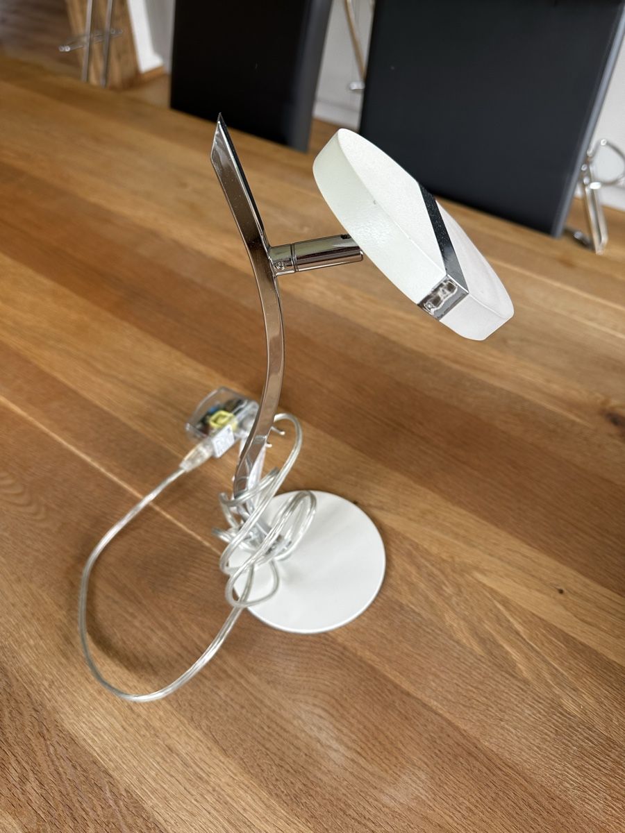 Lampade: Tischlampe, weiss, chrom – Usato da Reutigen venduto da abe_6ygq 3