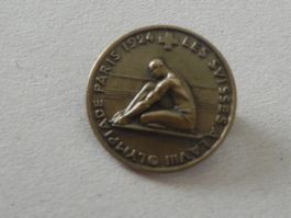 Olympiade Abzeichen Bronce Brosche Schweiz in Paris 1924