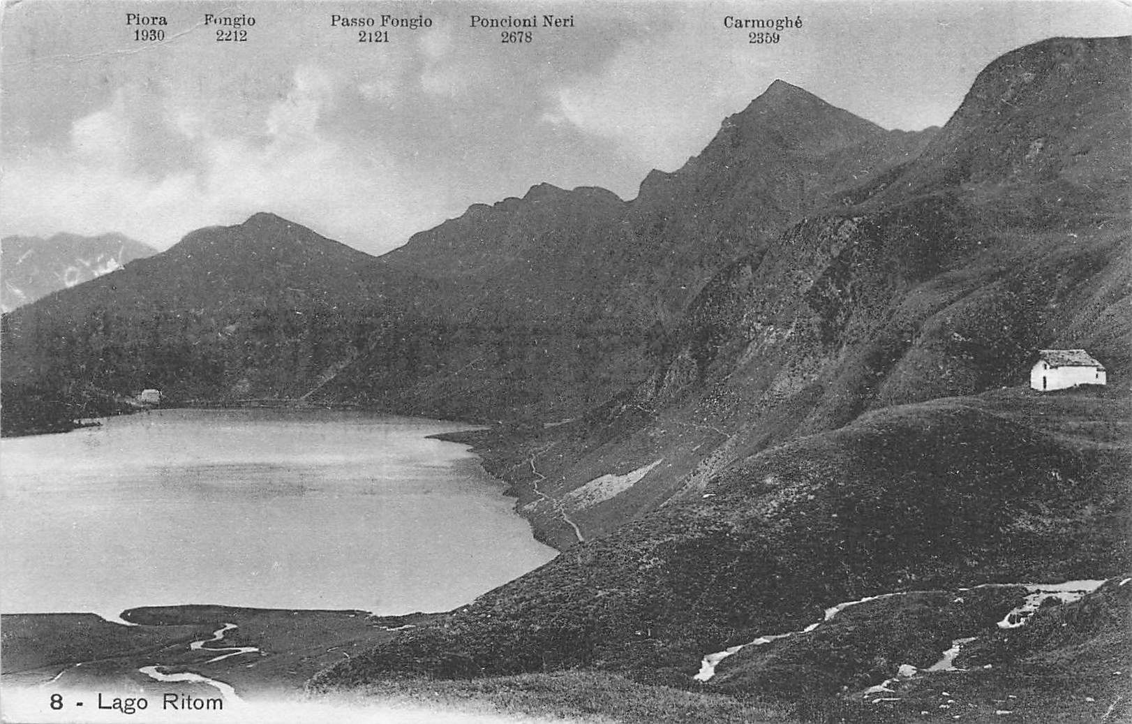 Cartoline postali: Lago Ritom Leventina – Usato da Biasca venduto da Blenio71