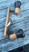 Holz Design Lampe, Skandinavisch Stil, Top Zustand!