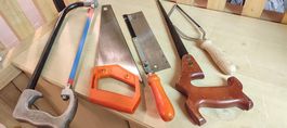 Set mit 5 Handsägen (für Holz und Metall)