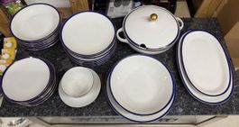 Winterling Bavaria Essgeschirr Set blau weiss gebraucht