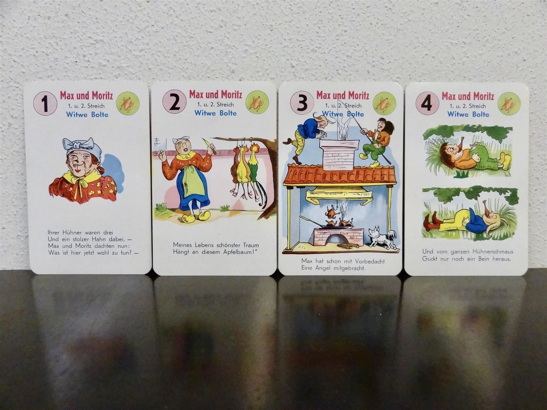 Giochi: schönes altes Quartett MAX UND MORITZ – Usato da Kerzers venduto da wisaundso 2
