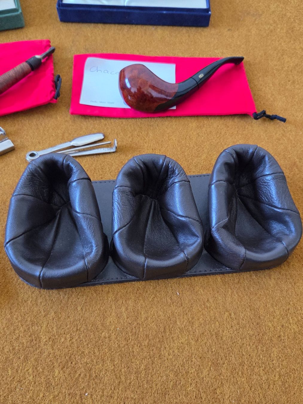 Pipe & Accessori: 4 Pfeifen im Set - inkl. Halter – Usato da Hünenberg venduto da pma_dm5g 6