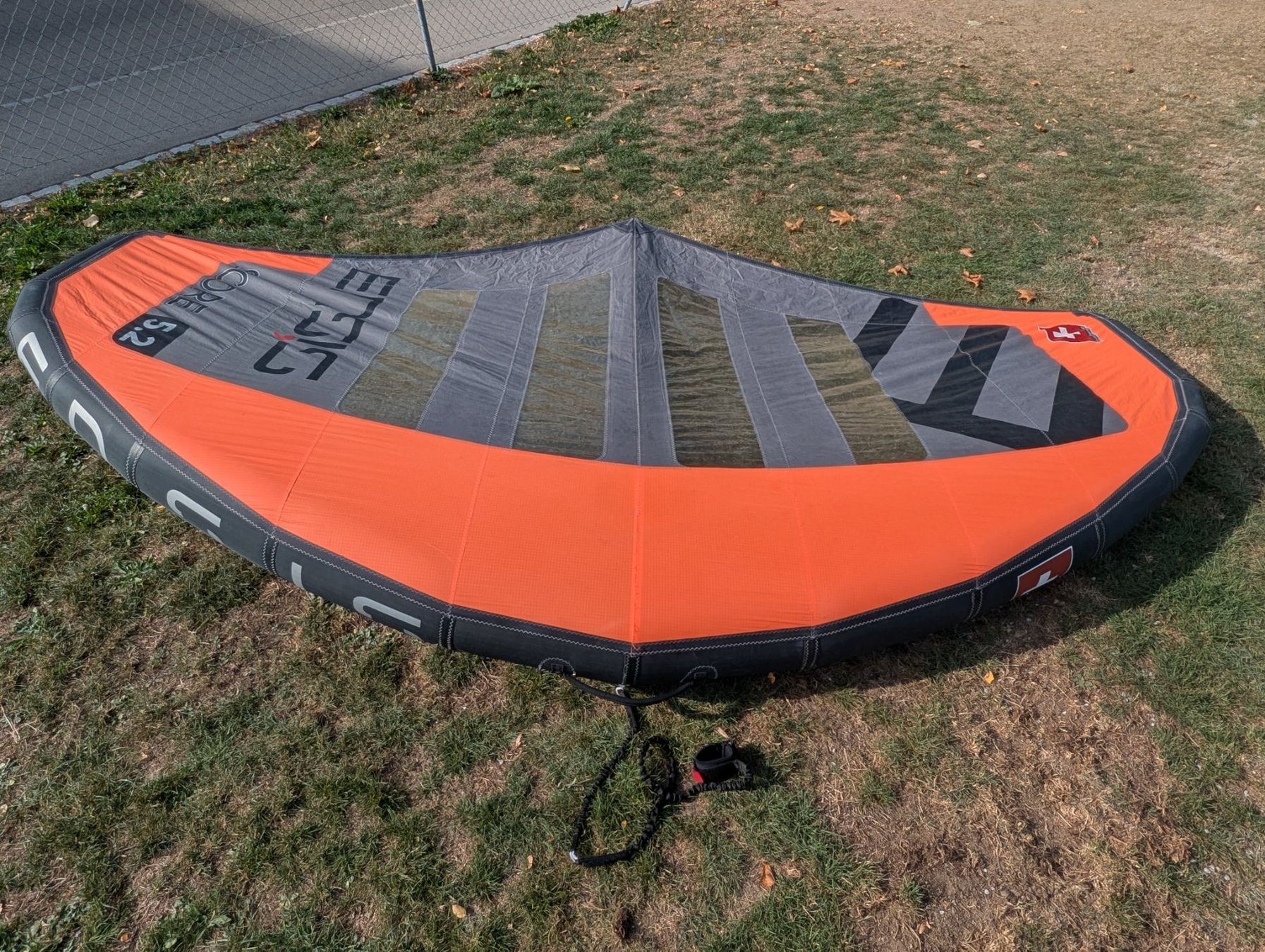 Ensis Surf: Ensis Wing Score 5.2 orange grau – Usato da Kreuzlingen venduto da Schroeder72 1