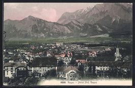 AK Ragaz, Hotel Hof mit Panorama