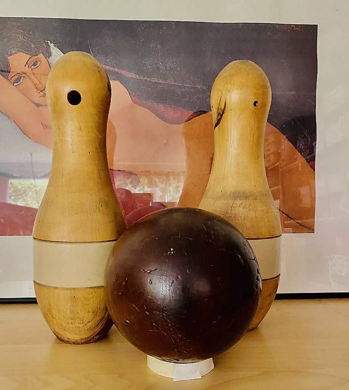 Tutte le decorazioni: 2 Holzkegel mit Kugel – Usato da Rupperswil venduto da Kjarni2012