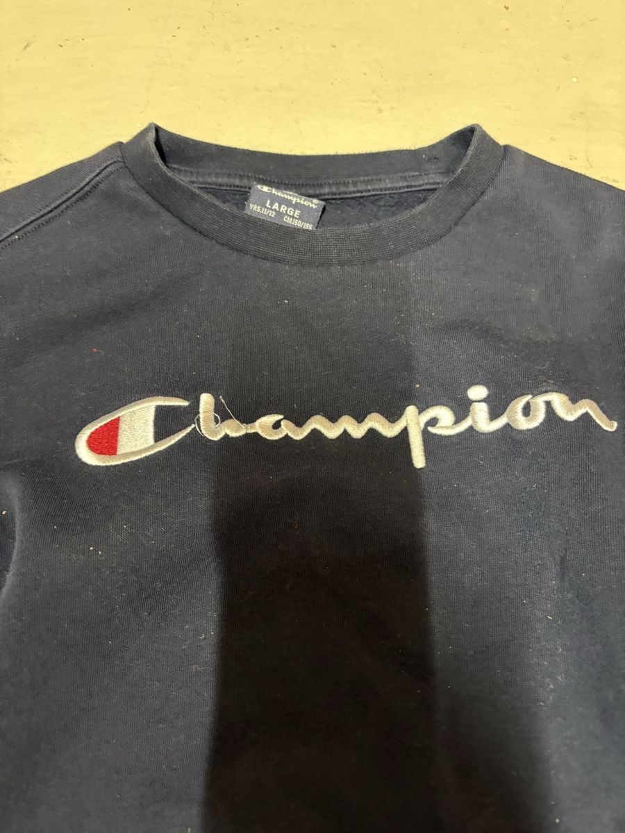 Champion Maglioni & Felpe: Champion Pulli/Sweatshirt dunkelblau, Grösse 150 – Usato da Witterswil venduto da gandia05 1