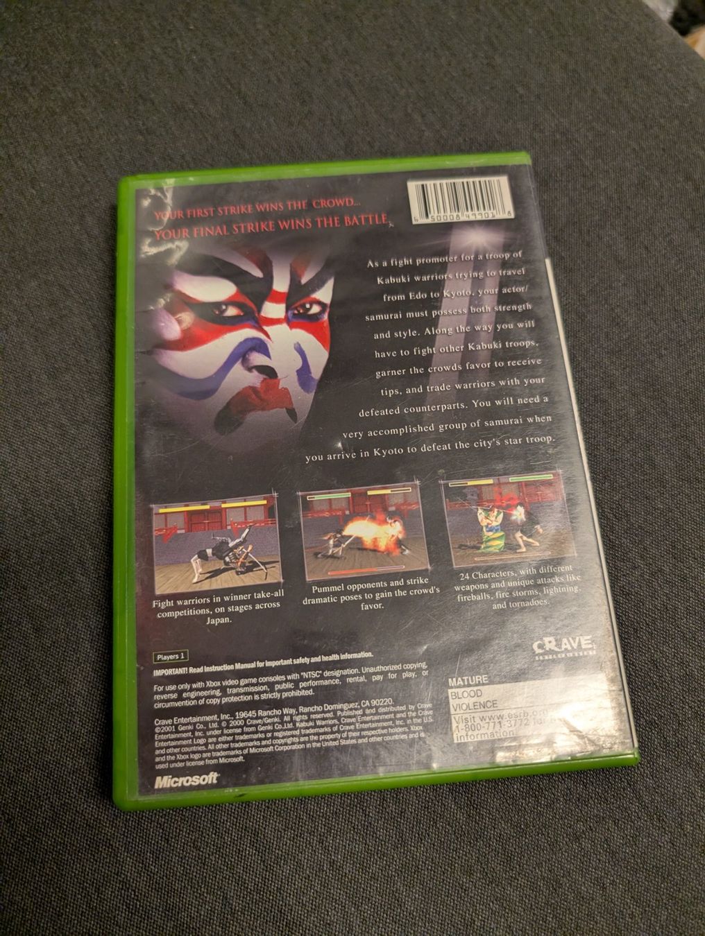 Giochi: Kabuki warriors Microsoft Xbox NTSC – Usato da Giubiasco venduto da Ticinerd 1
