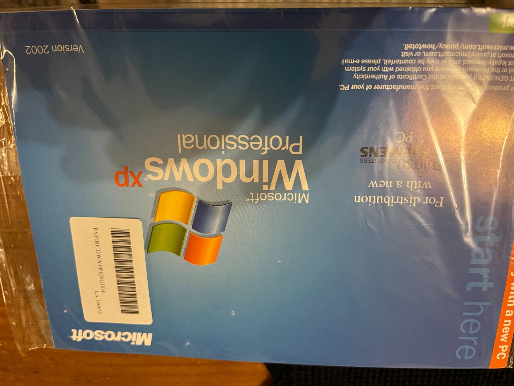 Microsoft Applications: Windows XP Profesional Fujitsu& Simens CD – D'occasion à Winterthur par fla_hwg8