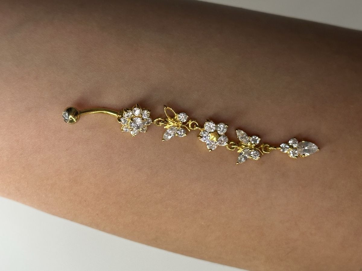 Gioielli per piercing: Bauchnabelpiercing goldig lang  – Usato da Volketswil venduto da hal_65hj