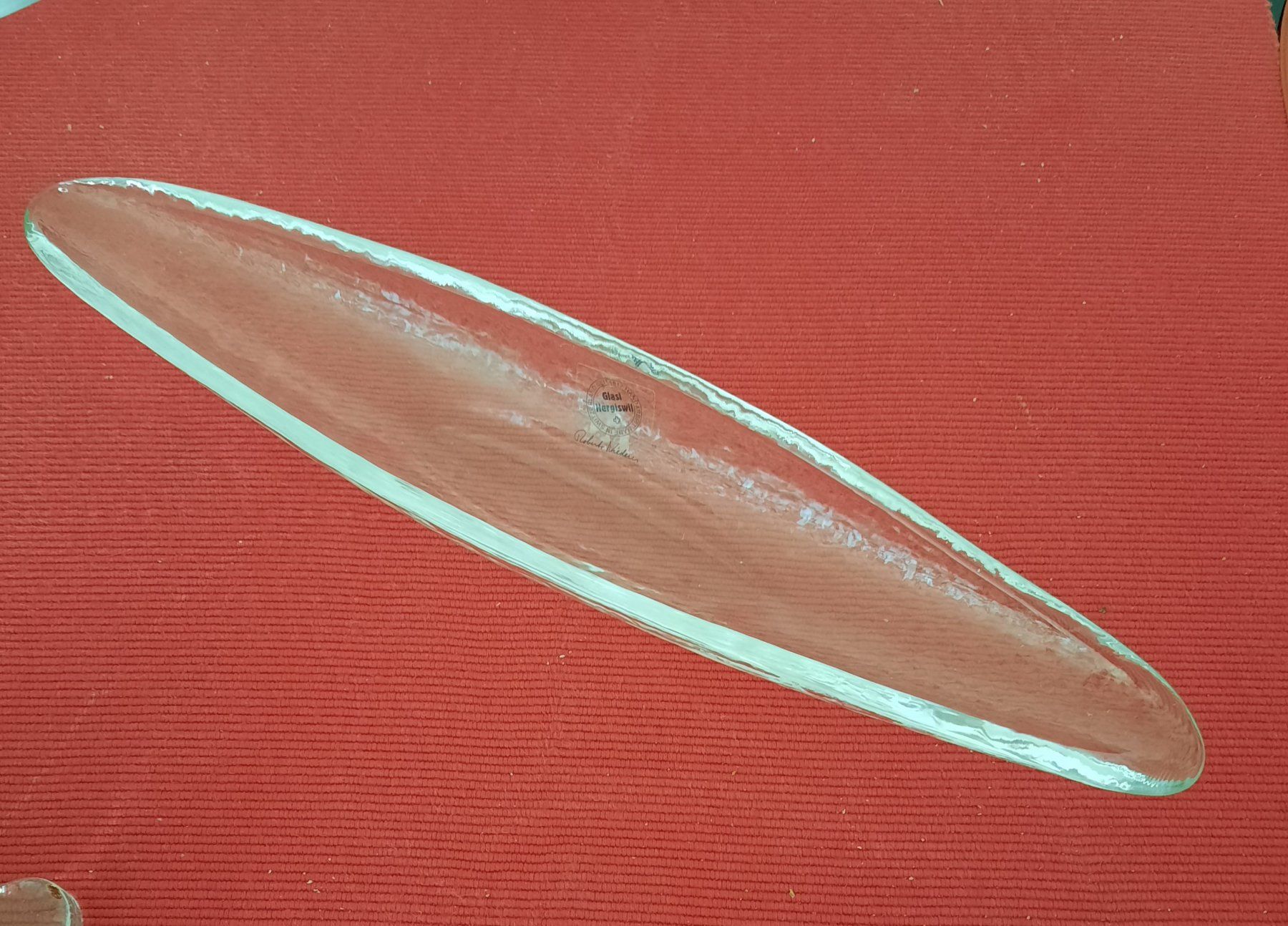 Glasi Hergiswil Servierplatten: Gondola mittel, 49 cm, Glasi Hergiswil – Gebraucht aus Greifensee von Snowtime