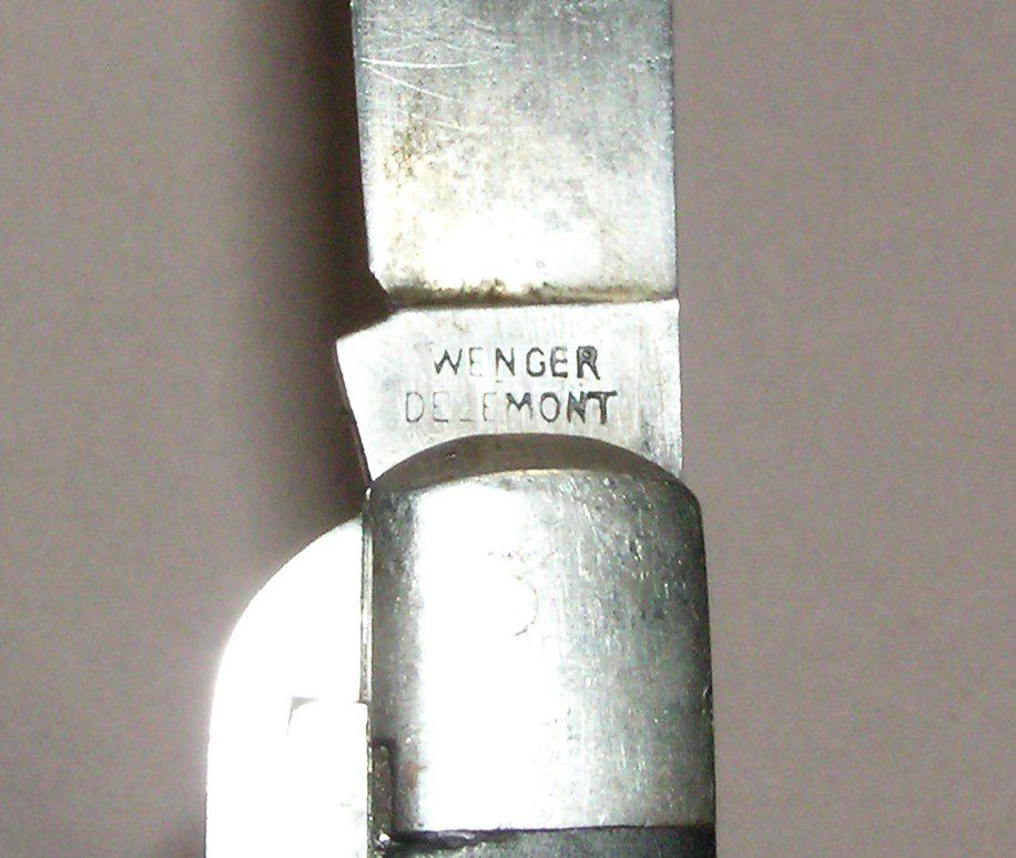 Wenger Taschenmesser: ALTES TASCHENMESSER SACKMESSER WENGER DELEMONT – Gebraucht aus Grenchen von Antique-hunter 2
