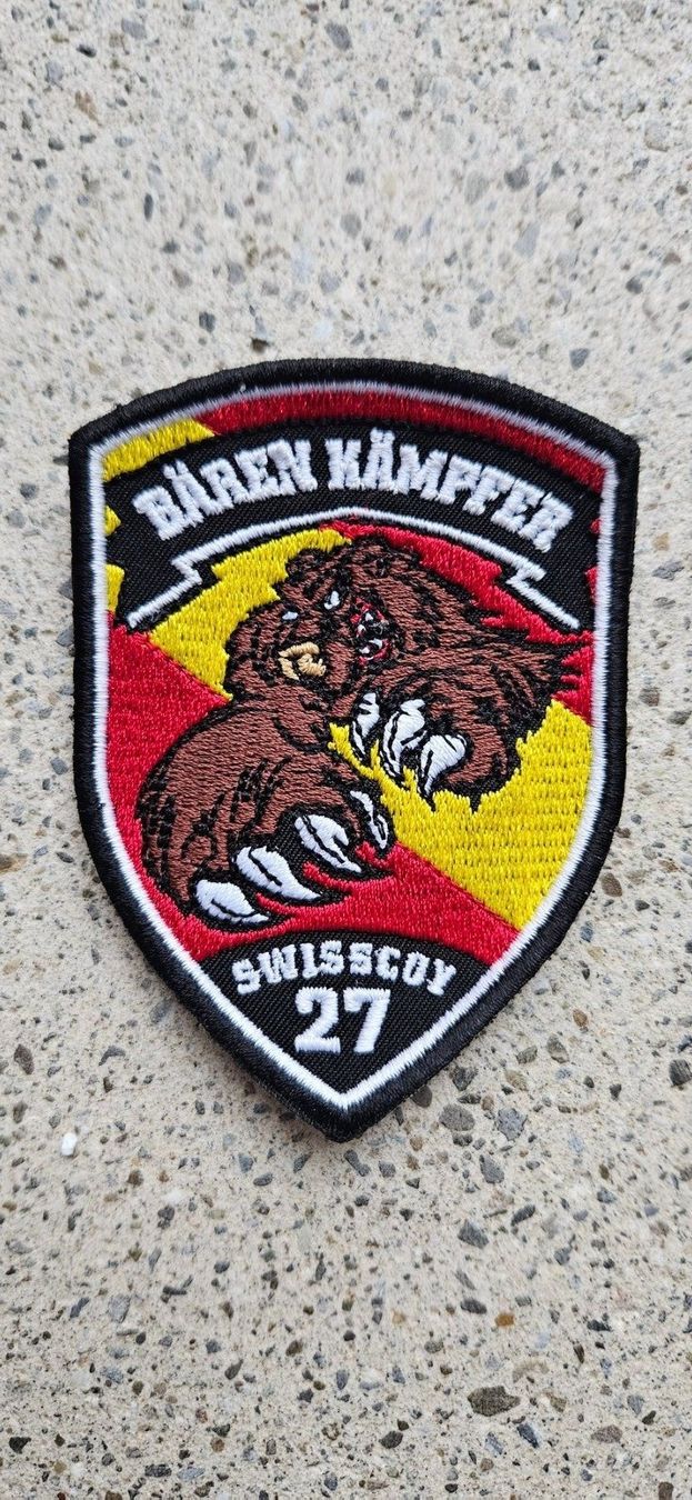 Schweizer Armee Placchette & Badge: *** Swisscoy Badge mit Klett *** – Nuovo e nell'imballaggio originale da Riedholz venduto da fr_sIruP