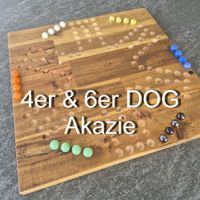 DOG Brettspiel (4er&6er, Akazie)