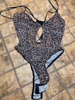 Sexy Body di tulle  leopardato,tg S/M-nuovo-chic e elegante