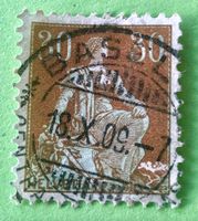  Nr.110 Sitzende Helvetia mit Schwert GESTEMPELT    