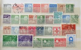 SVERIGE: Des timbres oblitérés, O, 2 photos