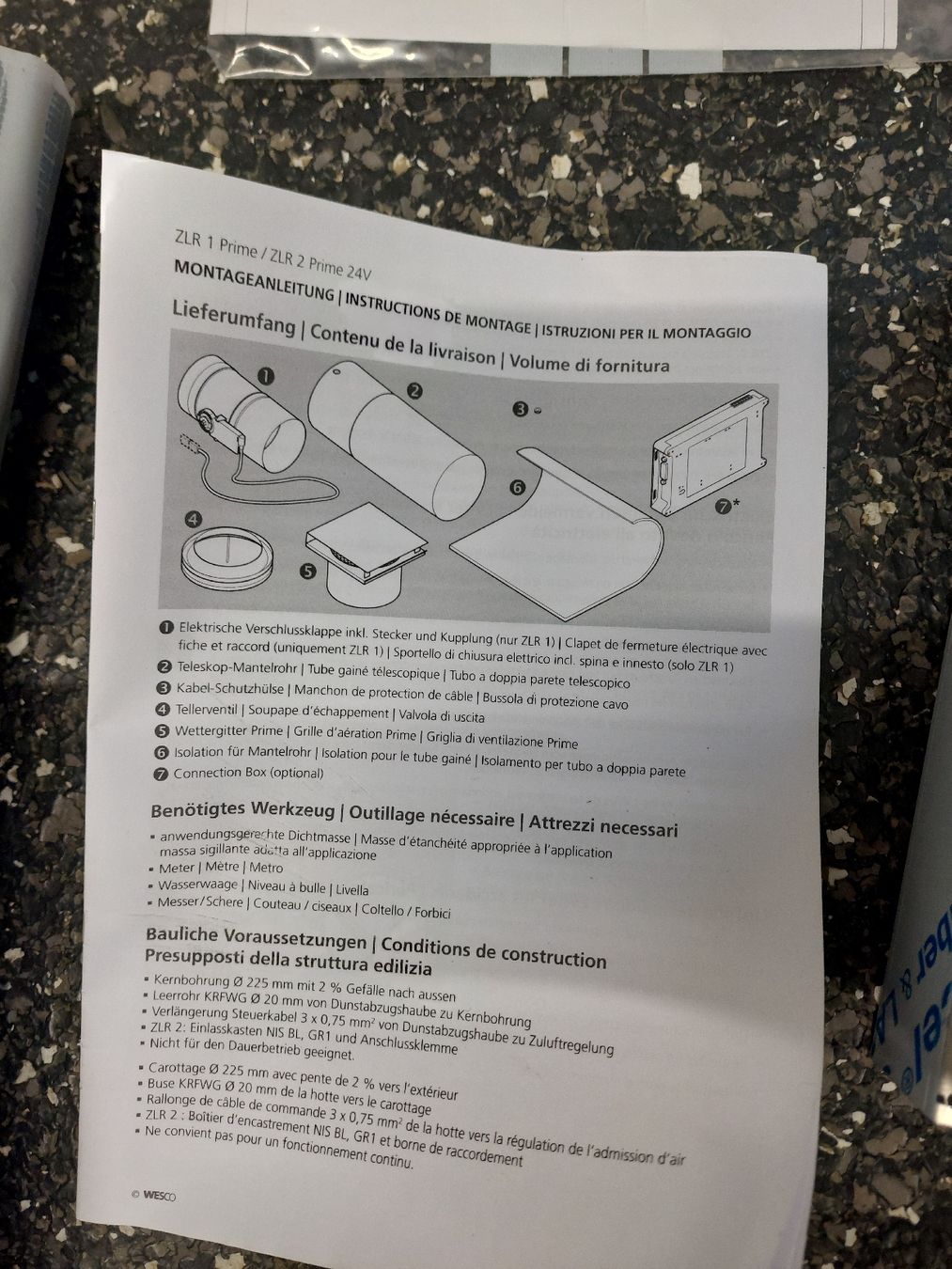 Wesco Cappe di aspirazione: Wesco Lüfter – Nuovo e nell'imballaggio originale da Rickenbach LU venduto da Seychelles01 2