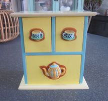 Tee-Kästchen/Mini Kommode/Schmuckkästchen mit  3 Schubladen