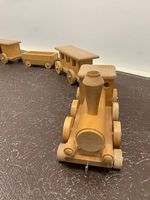 Eisenbahn aus Holz, Montessori Spielzeug, 8 Teile, 240cm