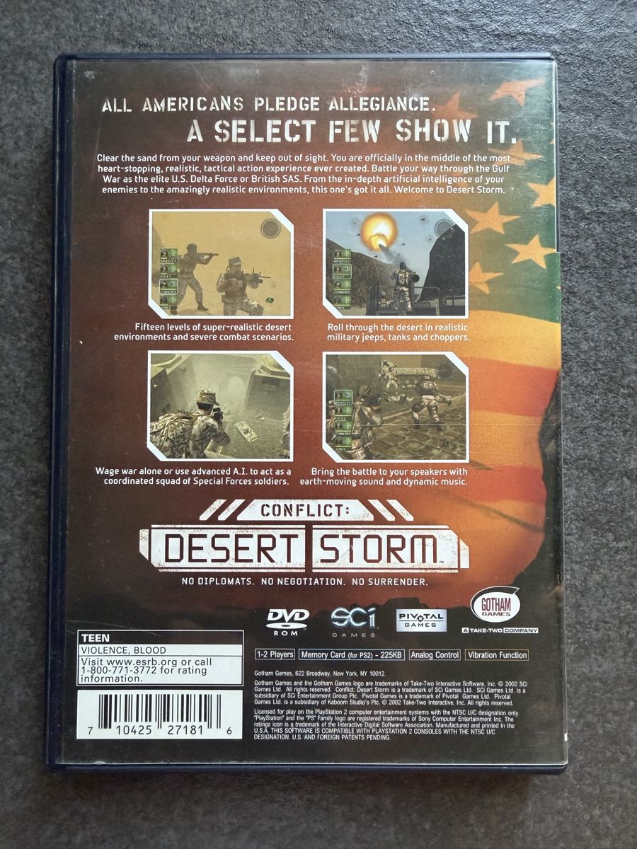 Sony Giochi: Conflict Desert Storm PS2 NTSC – Usato da Zürich venduto da cENS0R 1