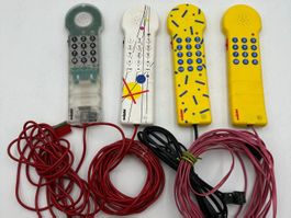 SWISSTEL Design Telefon Vintage 4 Stk. bunt Sammelobjekt