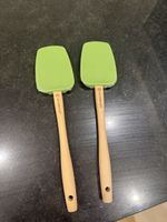 LE CREUSET Spatel Set neu hellgrün Holzgriff