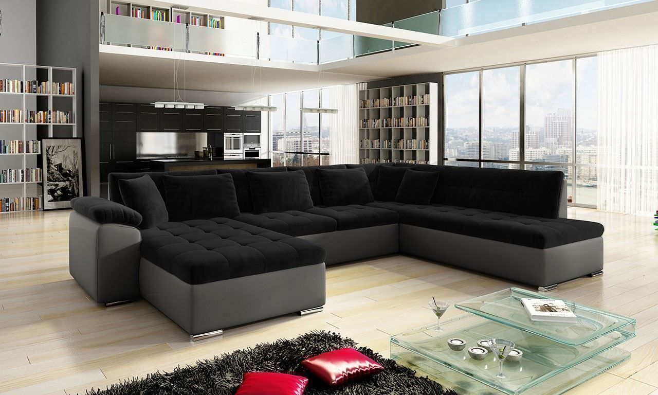 Divani: Wohnlandschaft Couch Sofa mit Bettkasten + Schlaffunktion – Nuovo e nell'imballaggio originale da Wallenwil venduto da toesstal-vertrieb