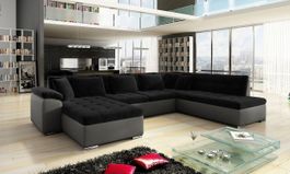Wohnlandschaft Couch Sofa mit Bettkasten + Schlaffunktion