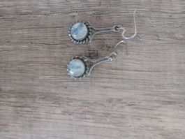 Ohrringe silber mit Mondstein