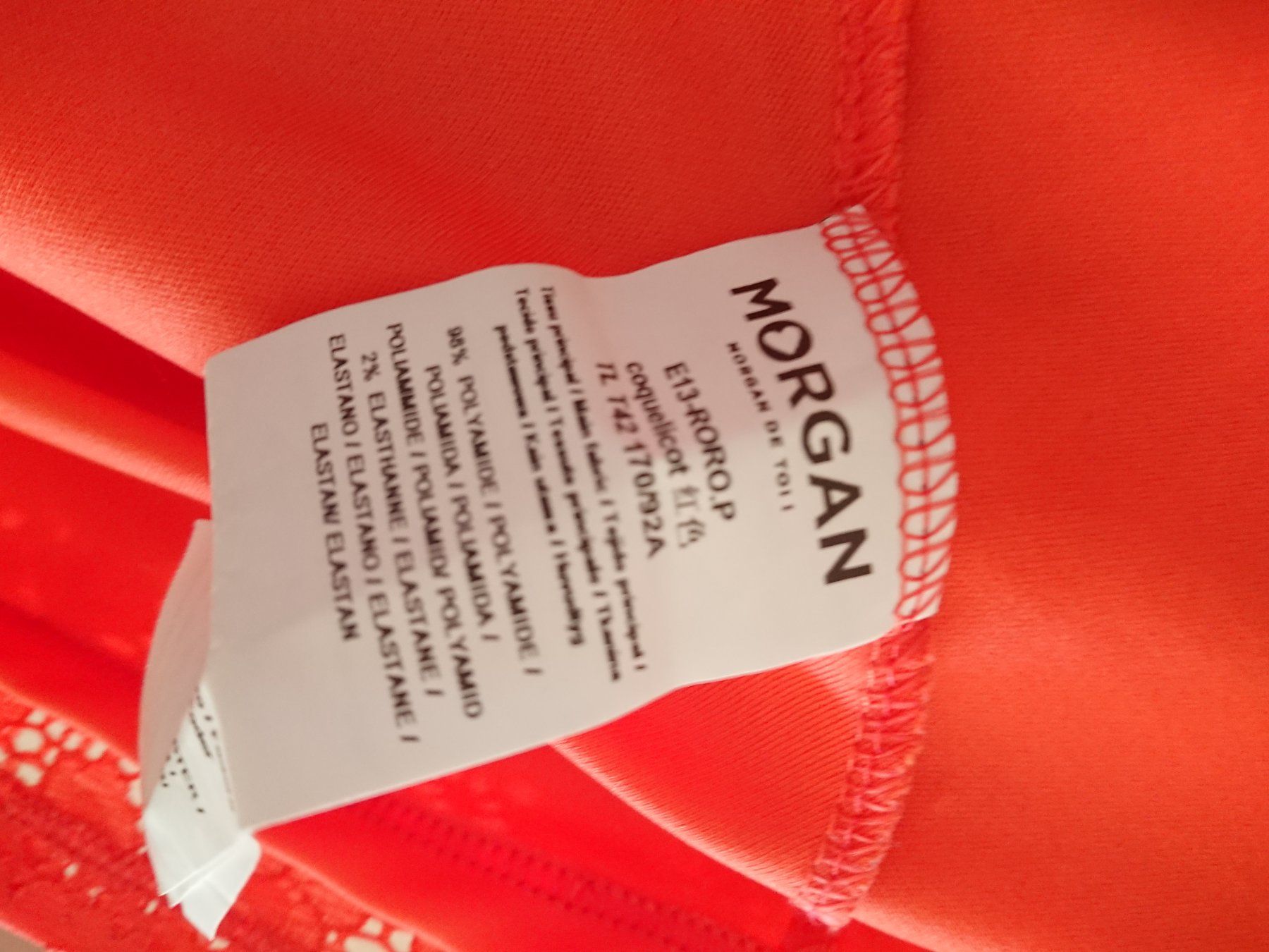 Morgan Vestiti: Romantisches Damen Kleid Morgan Gr. 42 Orange Rot – Usato da Hallau venduto da CHACLA 4