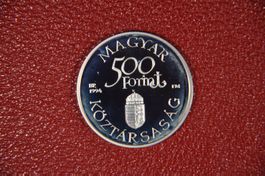 500 Forint Ungarn 1994 Sondermünze mit Schiff