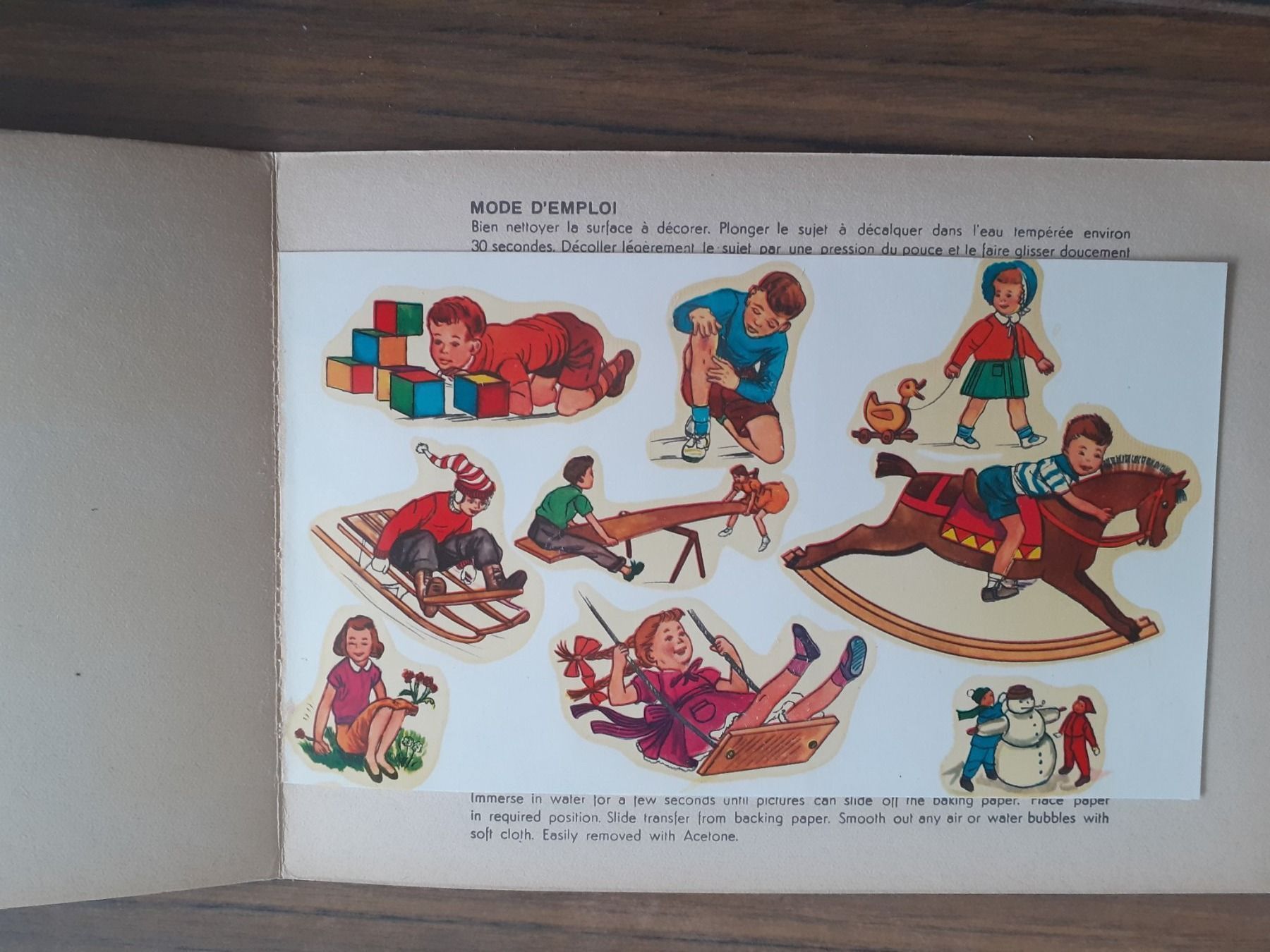 Sticker: Abziehbilder Kinderspiele 1960er – Usato da Mörschwil venduto da lindaswunderkiste 3