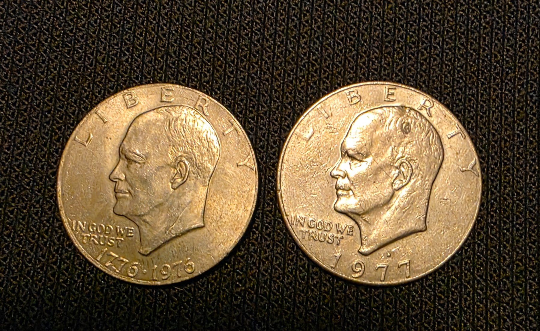 Tutti le monete: 2 USA DOLLAR 1977,1976 ORGINALSCAN – Usato da Schönenwerd venduto da 1952kv