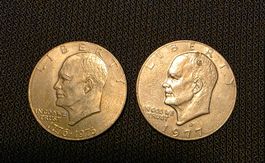 2 USA DOLLAR 1977,1976 ORGINALSCAN
