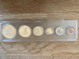 Kanada Silbermünzensatz 1967 Centennial – 80 % Silber – Auro