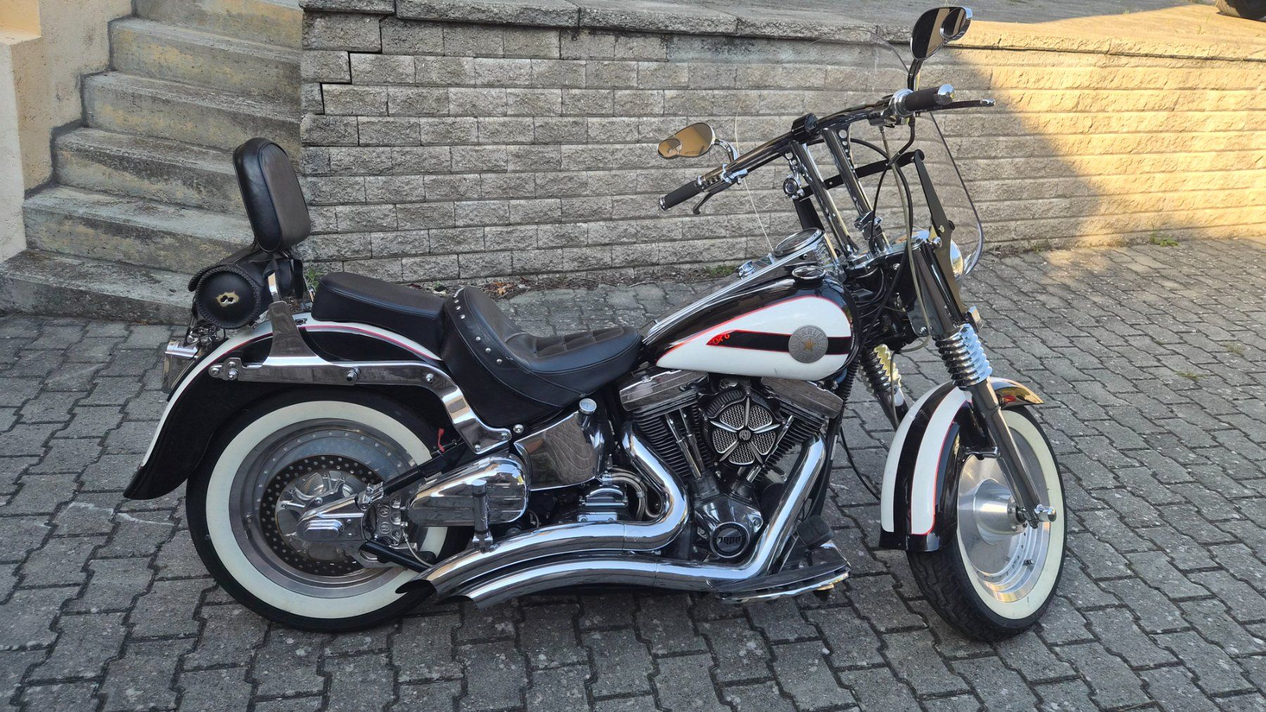 Harley-Davidson Chopper: HARLEY-DAVIDSON Fat Boy Heritage Nostalgia – Usato da bovernier venduto da audiman1 1