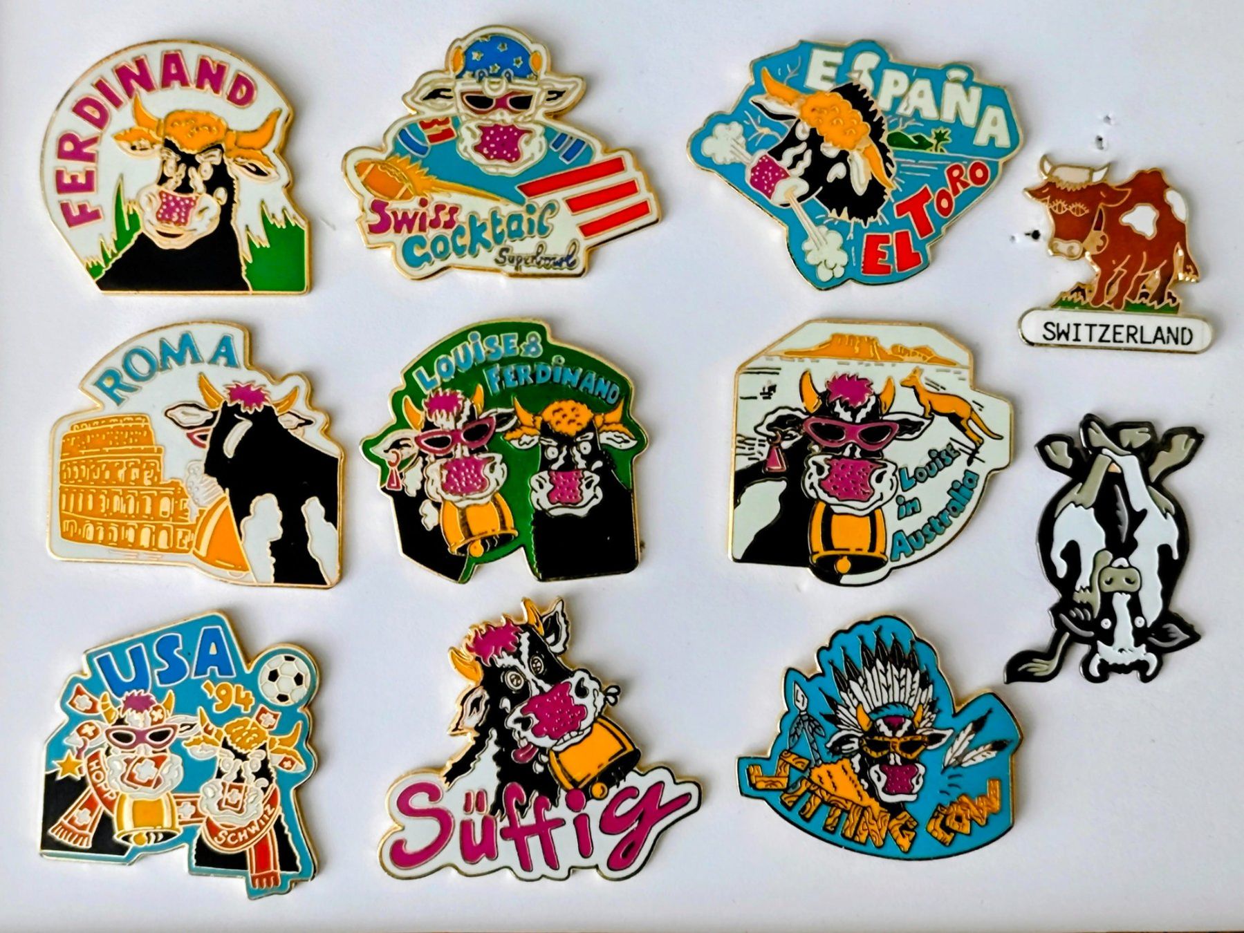 Placchette & Badge: 11 exklusive   Kühe Pins – Usato da Pfäffikon ZH venduto da Colacity