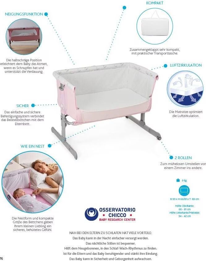 Chicco Berceaux: Culla Chicco Next 2 Me, colore beige, usata – D'occasion à Basel par andrealuigi 2