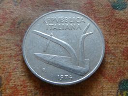 ITALIE  10  Lire  1974