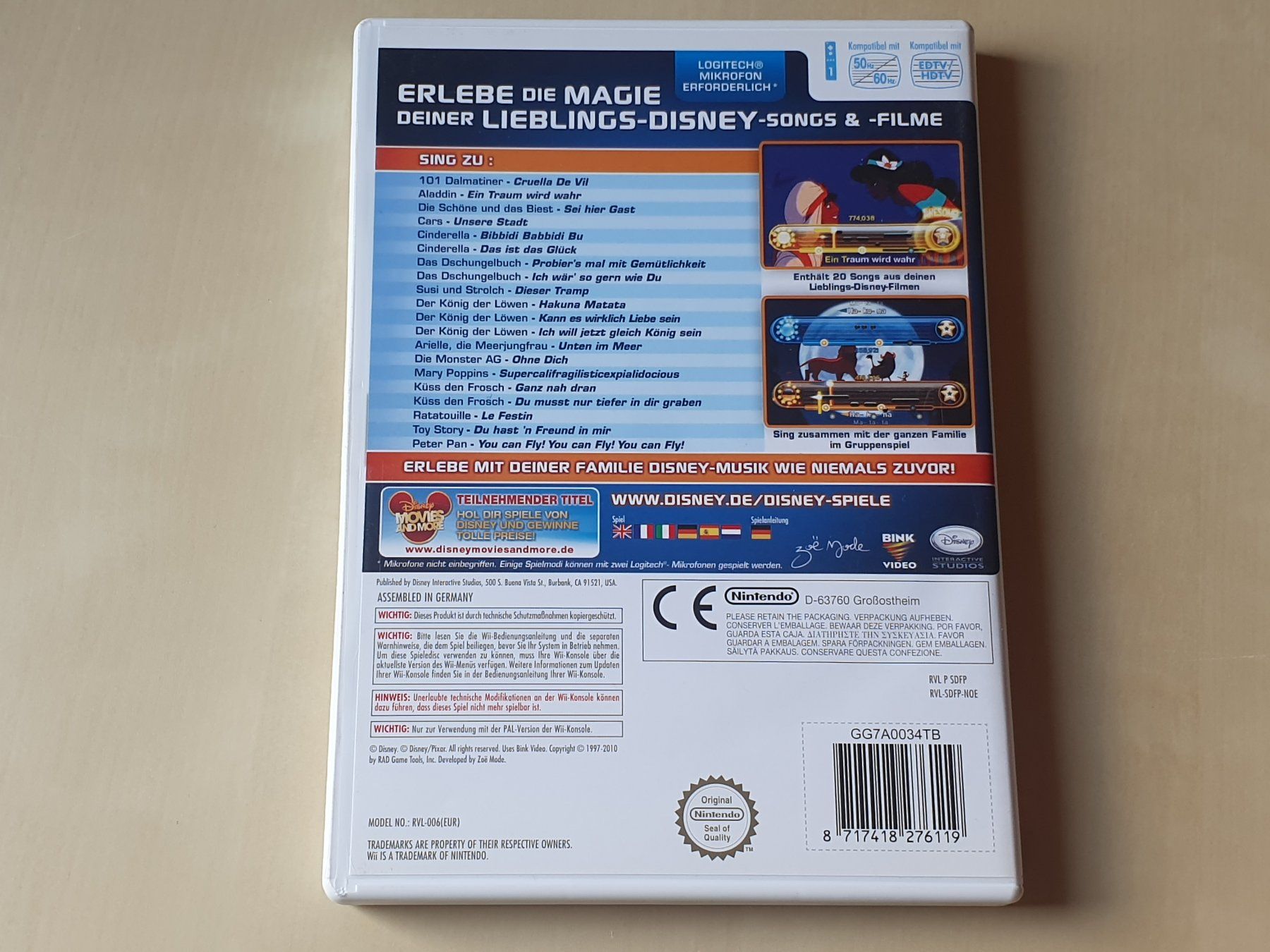 Nintendo Giochi: Disney Sing it Filmhits – Usato da Stansstad venduto da collectorsshop 1
