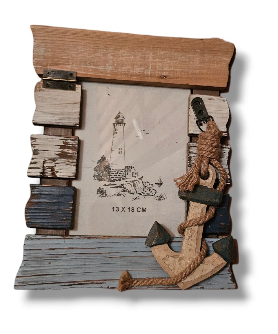 Cornici: Bilderrahmen Marine look Anker – Nuovo e nell'imballaggio originale da Horw venduto da Zedy01