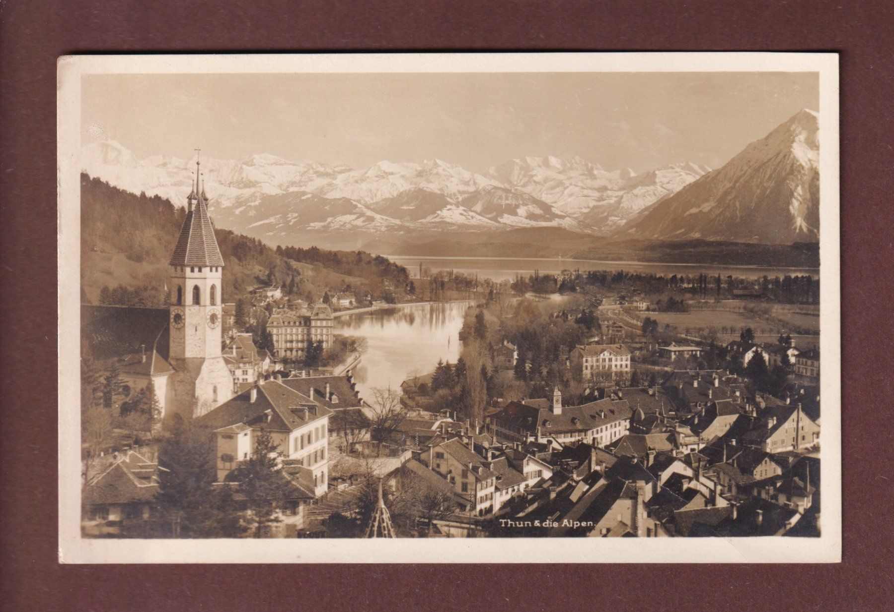 Cartoline postali: THUN und die Alpen – Usato da Pully venduto da nicecards-shop