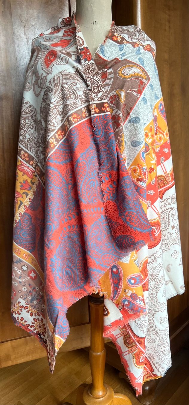 Mango Foulard & Sciarpe: Mango Vintage Patchwork Plaid/Schal, toller Look – Usato da Kilchberg ZH venduto da jul_d2j2
