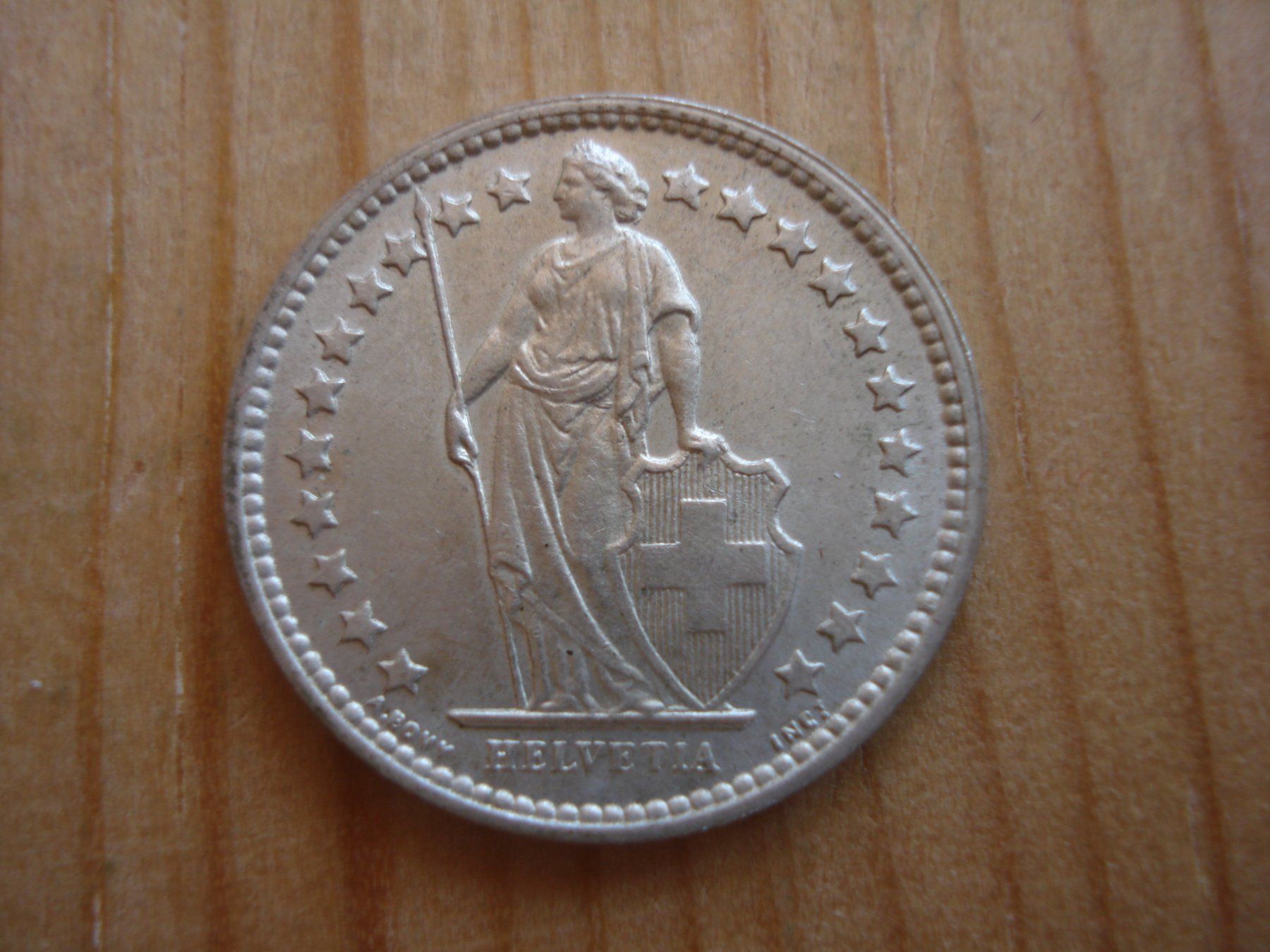 Tutti le monete: (P2) 1/2 Franken 1957 STGL – Usato da Erlach venduto da Net-Coins 1