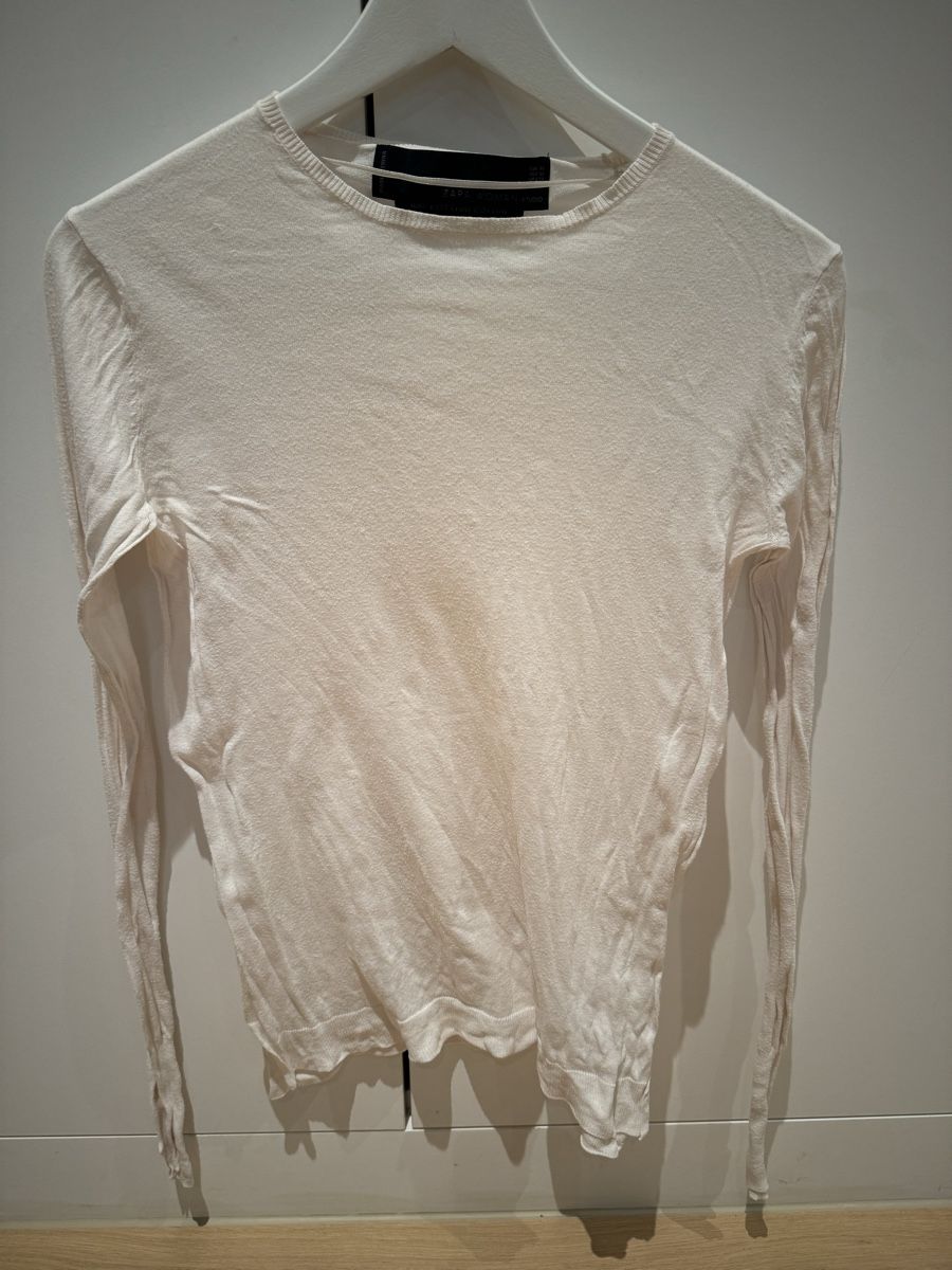 Zara Pulls & Sweat-shirts: Zara Studio feiner Pullover, Gr. M, weiss – D'occasion à Küsnacht ZH par ToddyGinger