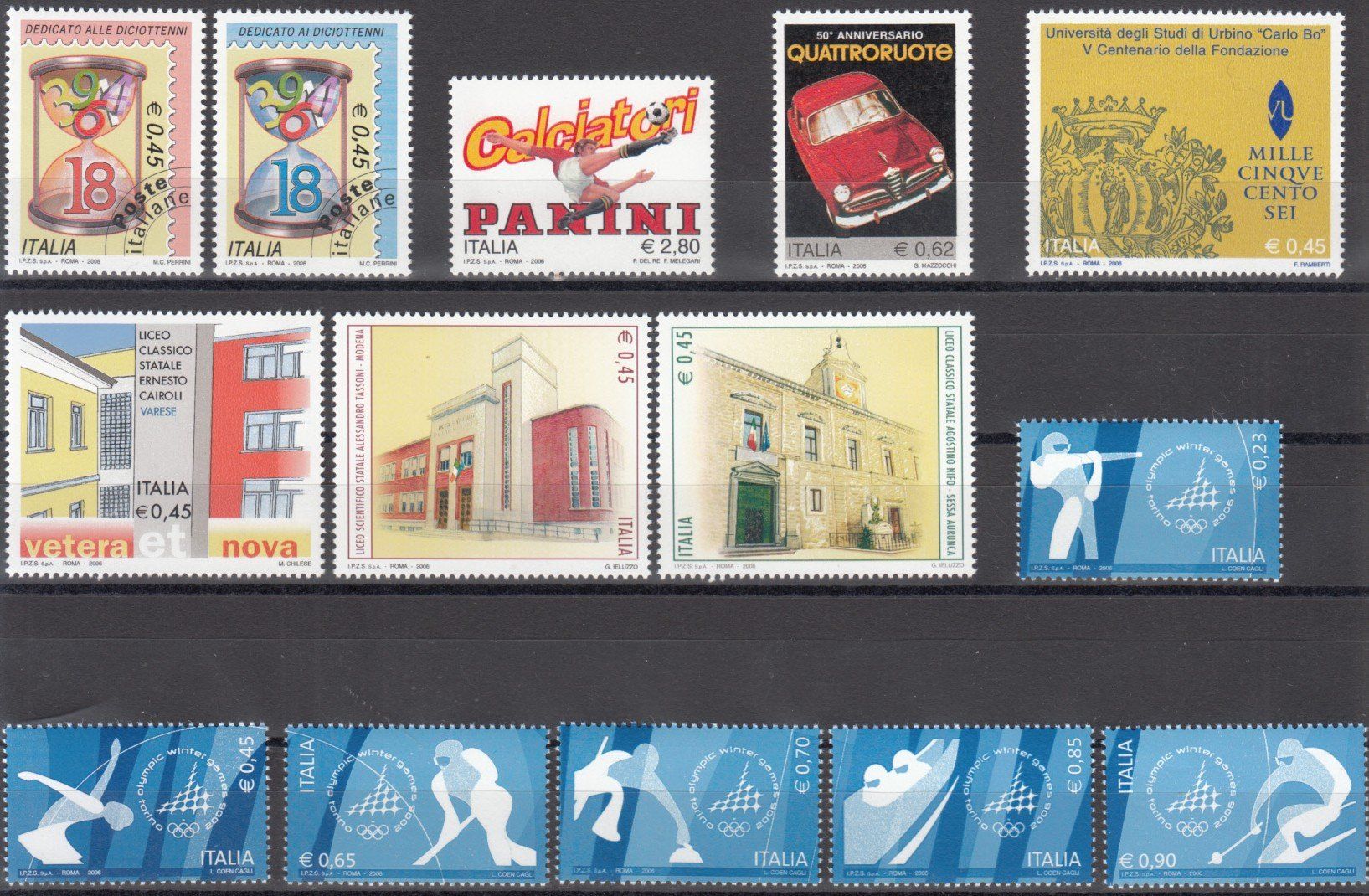 Tutti i francobolli: Italien 2006 postfrisch – Usato da Bürglen TG venduto da StampGraf 1